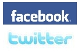 twitter facebook logo